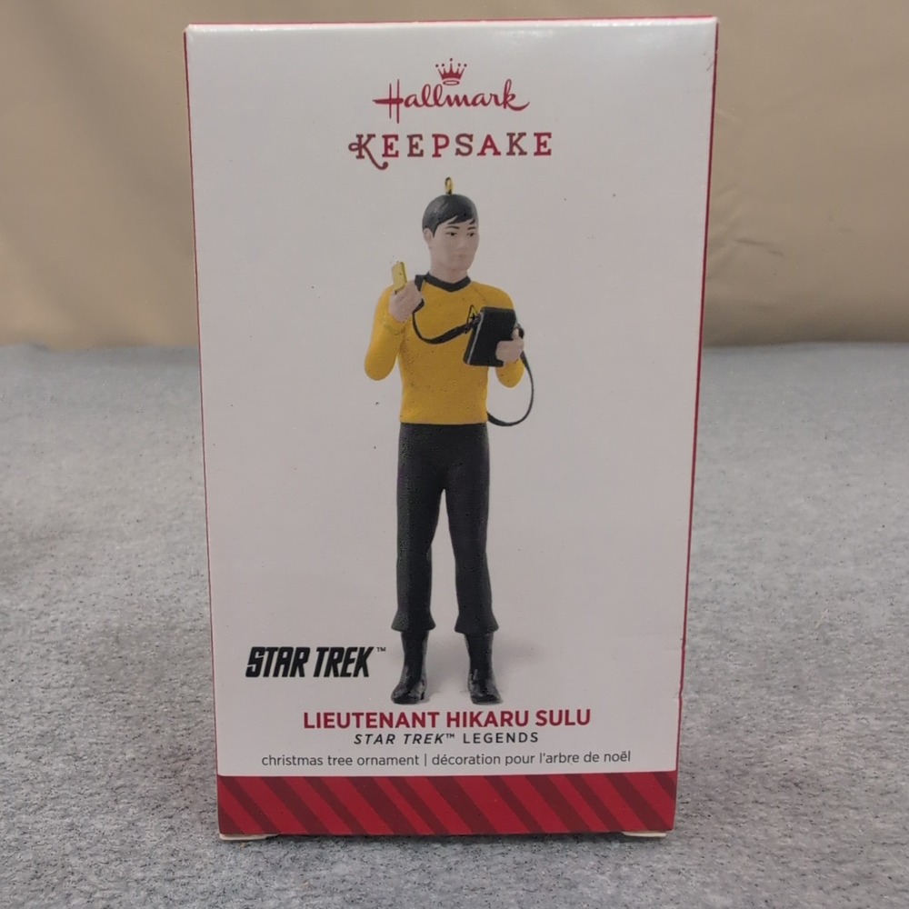 Hallmark Keepsake Star Trek Legends Lieutenant Hikaru Sulu Tree Ornament 2014